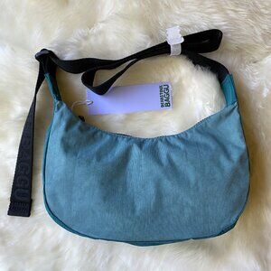 NWT Baggu Deadstock Small Crescent Bag  - Teal Mix